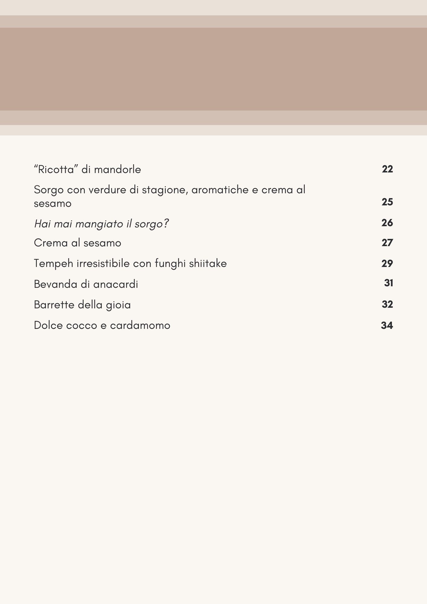Ricettario "La Primavera"