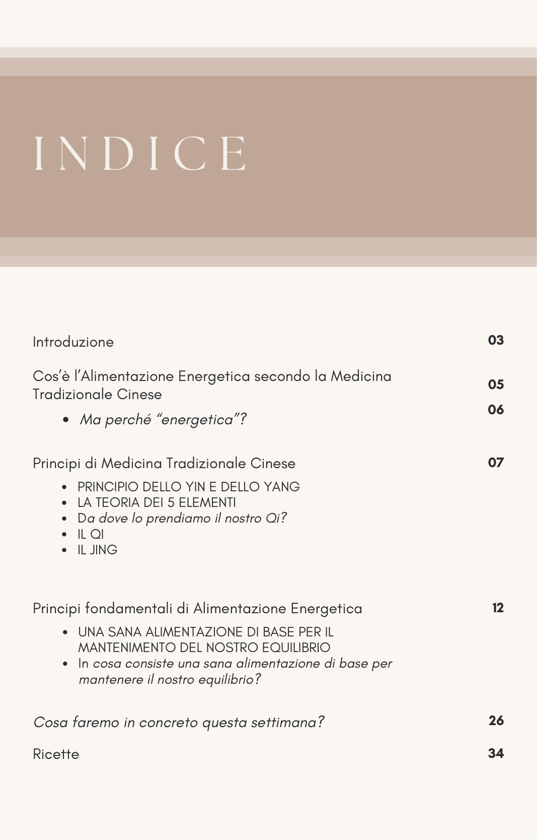 Settimana di Riequilibrio Energetico